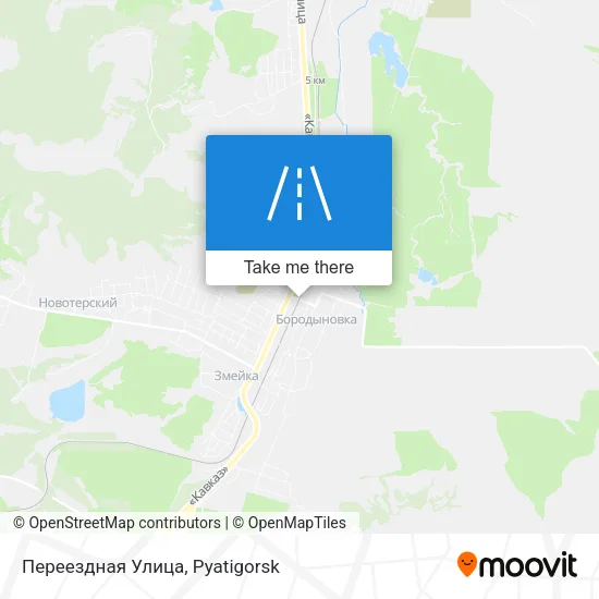 Переездная Улица map