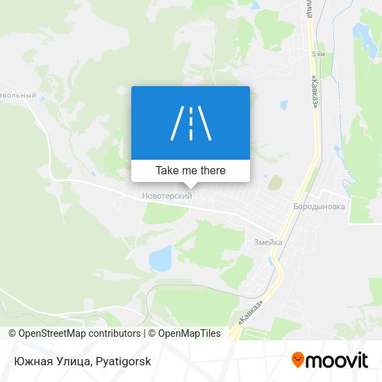 Южная Улица map