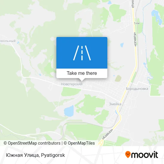 Южная Улица map
