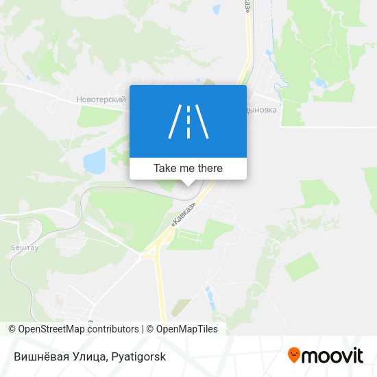 Вишнёвая Улица map