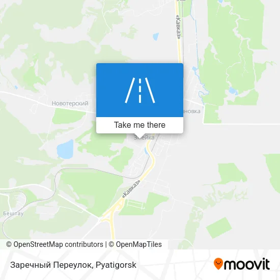 Заречный Переулок map