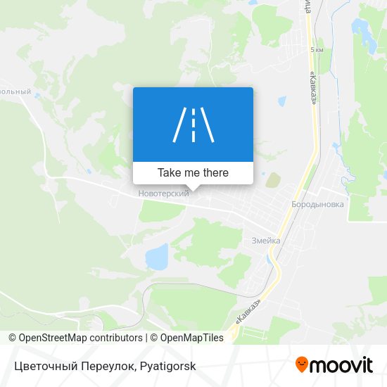 Цветочный Переулок map