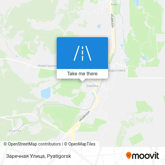 Заречная Улица map