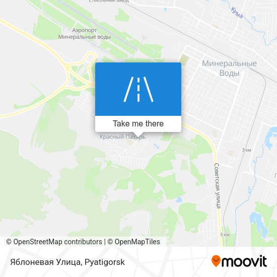 Яблоневая Улица map