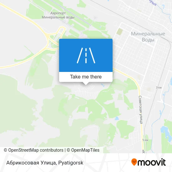 Абрикосовая Улица map