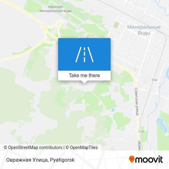 Овражная Улица map