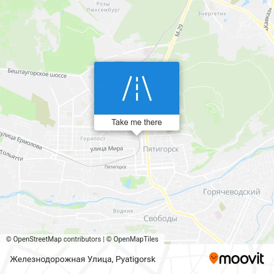 Железнодорожная Улица map
