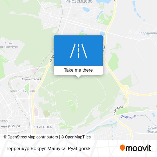 Терренкур Вокруг Машука map
