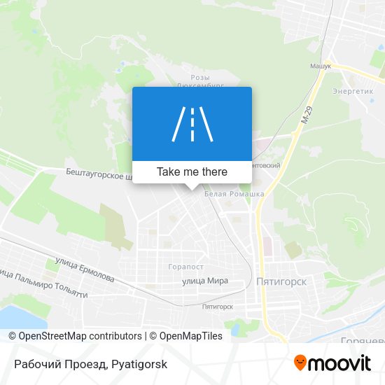 Рабочий Проезд map