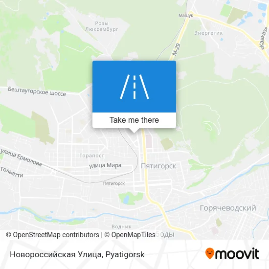 Новороссийская Улица map