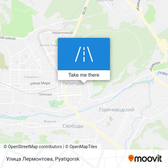 Улица Лермонтова map