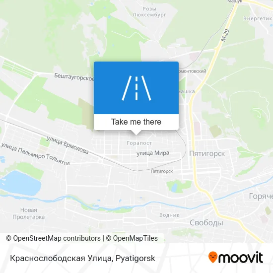 Краснослободская Улица map