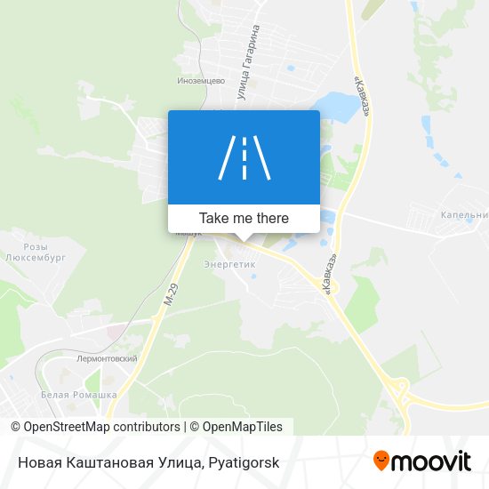 Новая Каштановая Улица map