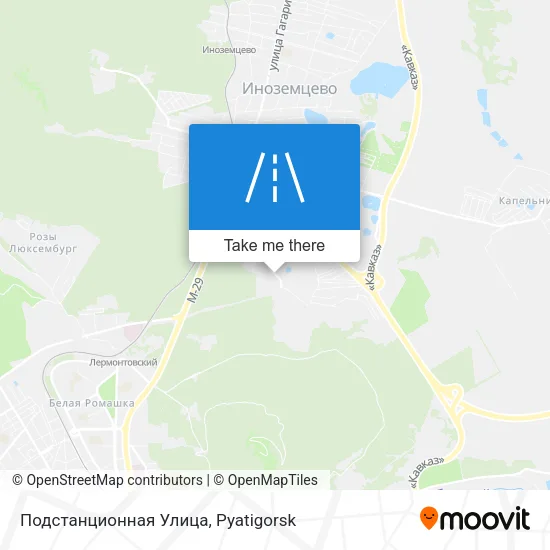 Подстанционная Улица map