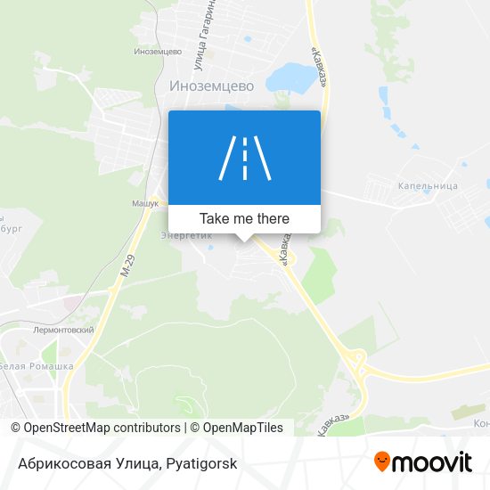 Абрикосовая Улица map