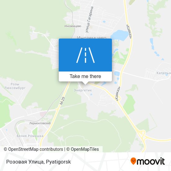 Розовая Улица map