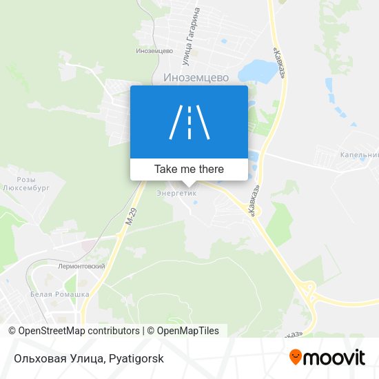 Ольховая Улица map