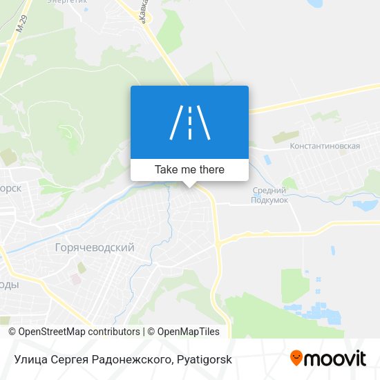 Улица Сергея Радонежского map