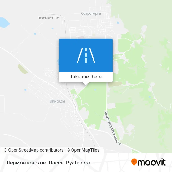 Лермонтовское Шоссе map