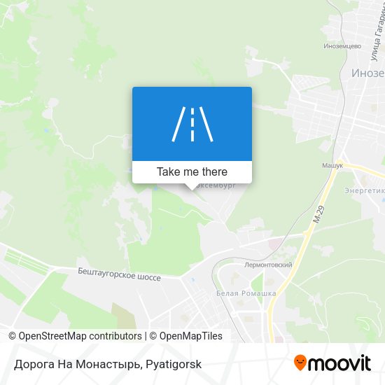Дорога На Монастырь map