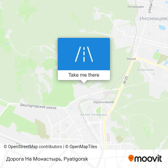 Дорога На Монастырь map