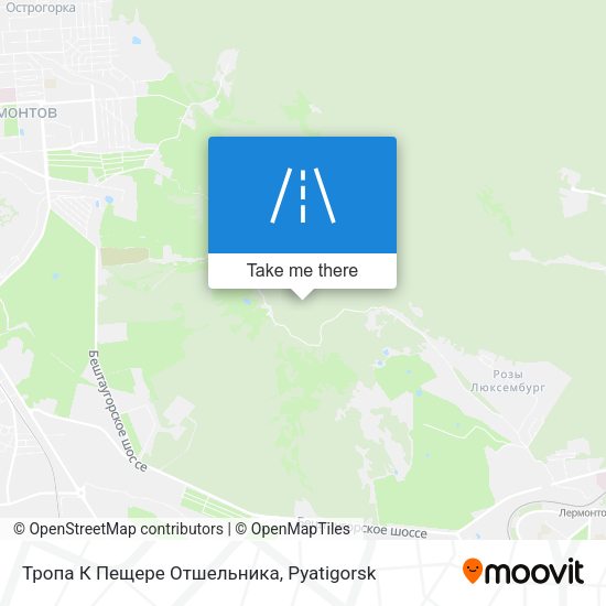 Тропа К Пещере Отшельника map