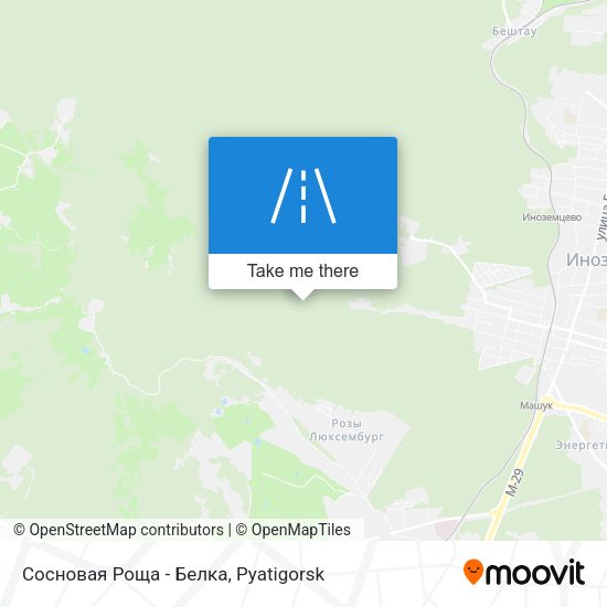 Сосновая Роща - Белка map