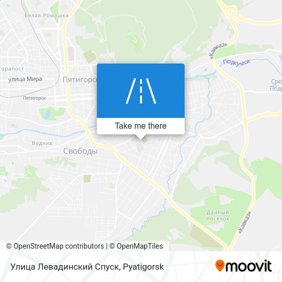 Улица Левадинский Спуск map