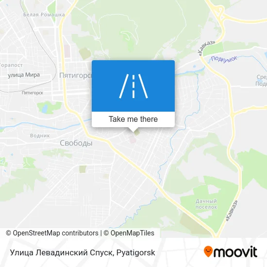 Улица Левадинский Спуск map