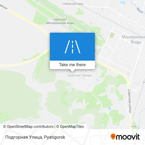 Подгорная Улица map