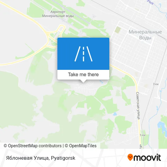 Яблоневая Улица map