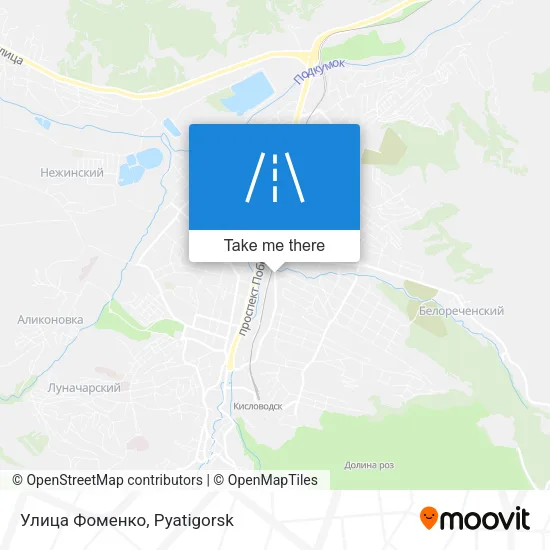 Улица Фоменко map