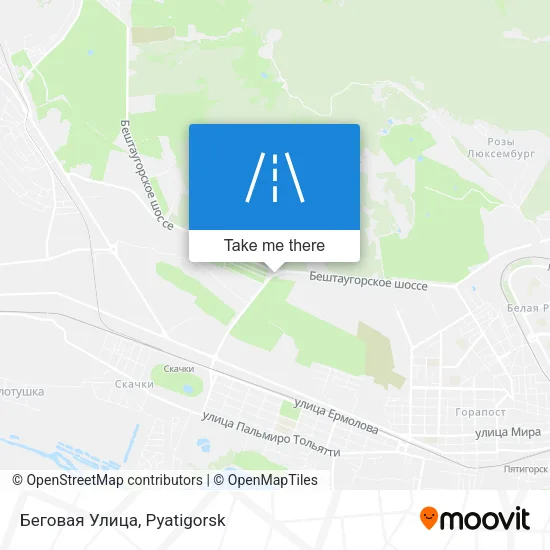 Беговая Улица map