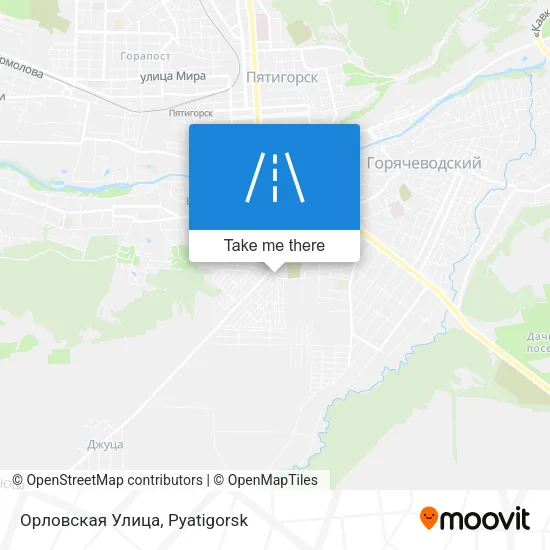 Орловская Улица map
