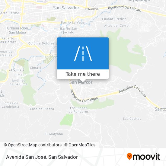 Mapa de Avenida San José