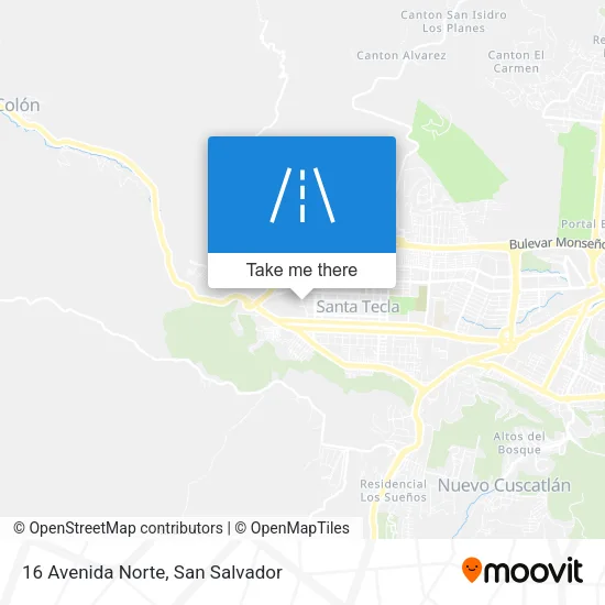 16 Avenida Norte map