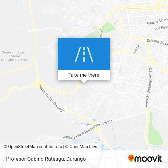 Profesor Gabino Ruteaga map