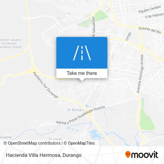 Hacienda Villa Hermosa map