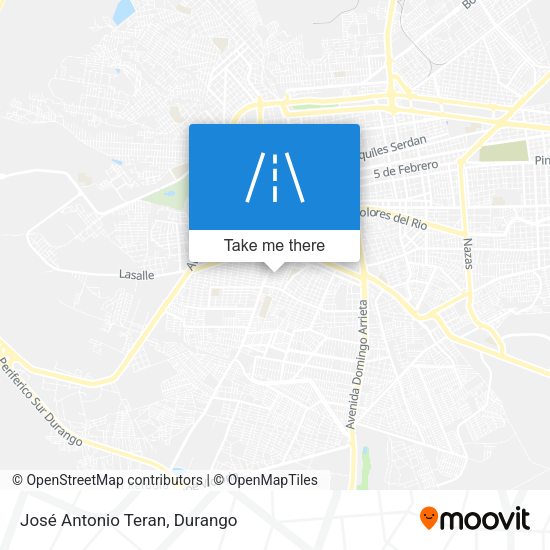 José Antonio Teran map