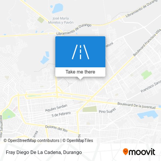 Mapa de Fray Diego De La Cadena