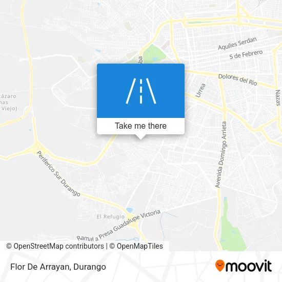 Flor De Arrayan map