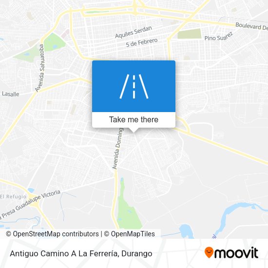 Mapa de Antiguo Camino A La Ferrería
