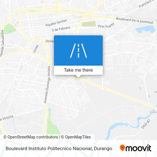 Boulevard Instituto Politecnico Nacional map