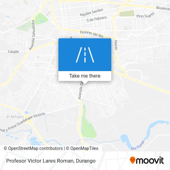 Profesor Victor Lares Roman map