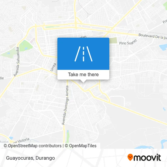 Guayocuras map