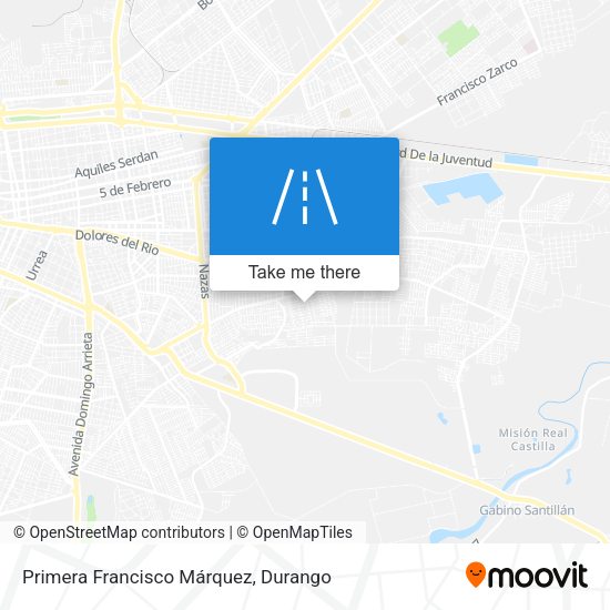 Mapa de Primera Francisco Márquez