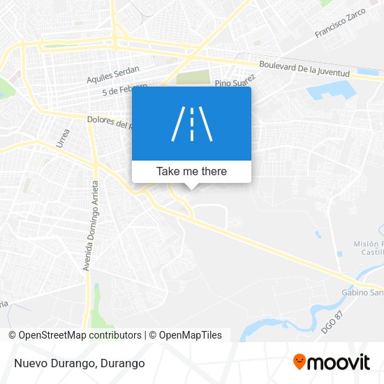 Mapa de Nuevo Durango
