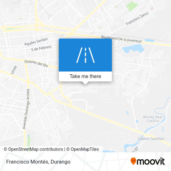 Francisco Montés map
