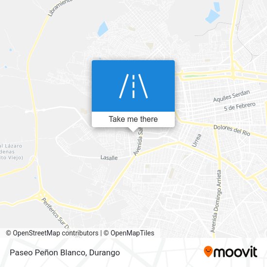 Mapa de Paseo Peñon Blanco