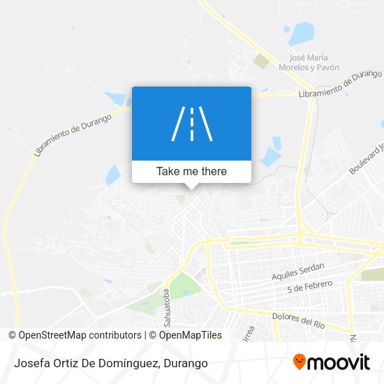 Mapa de Josefa Ortiz De Domínguez